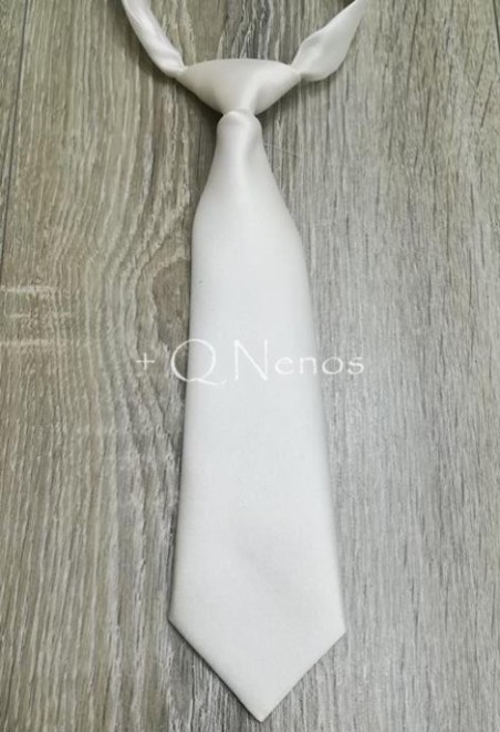Corbata Niño Pequeña Blanco Roto  LC032