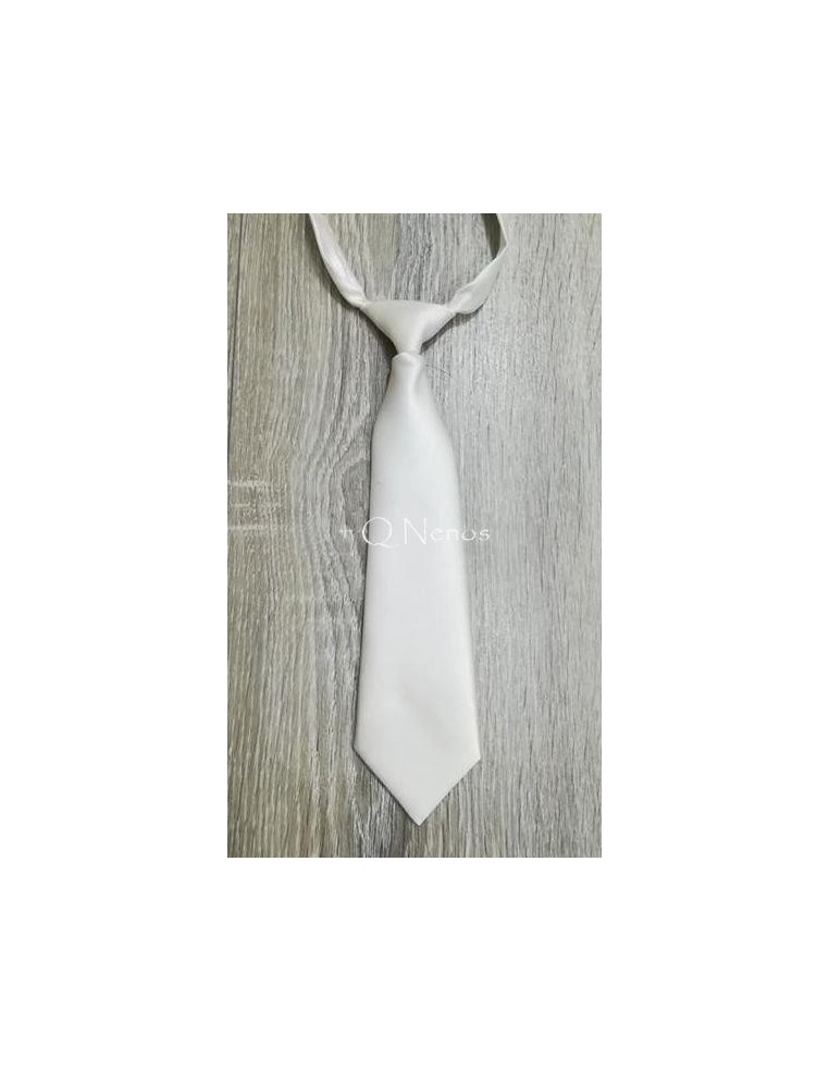 Corbata Niño Pequeña Blanco Roto  LC032