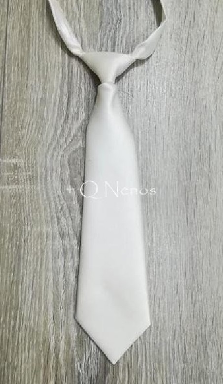 Corbata Niño Pequeña Blanco Roto  LC032
