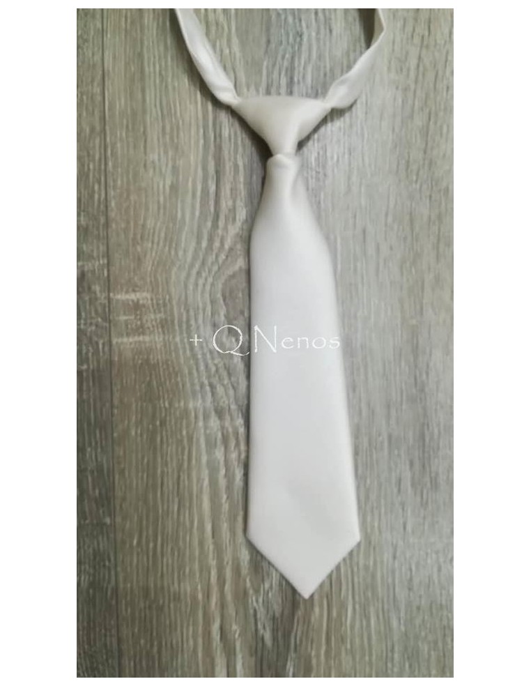 Corbata Niño Pequeña Blanco Roto  LC032