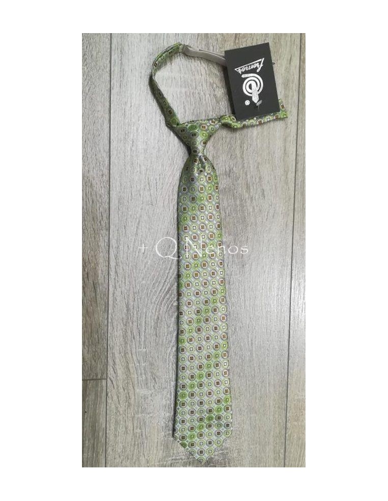Corbata Niño Fremer Estampada Verde LC003