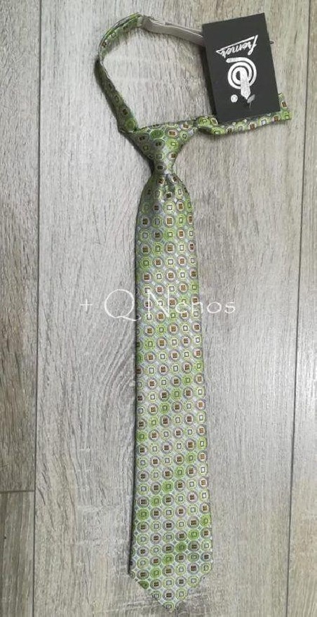 Corbata Niño Fremer Estampada Verde LC003