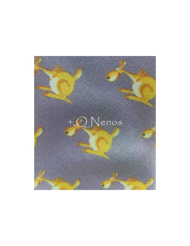 Corbata Niño Fremer Estampada Canguros Lila LC016