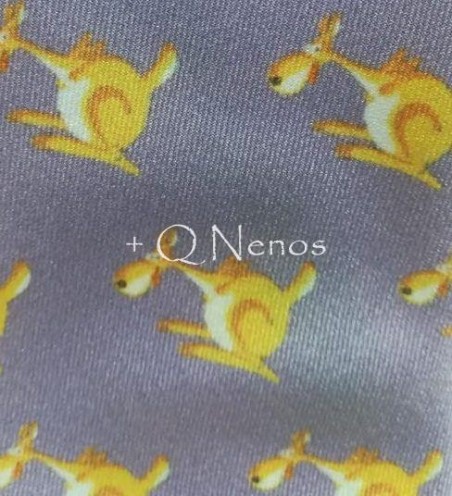 Corbata Niño Fremer Estampada Canguros Lila LC016