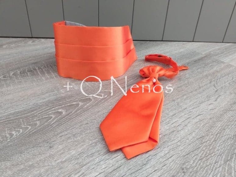 Conjunto Fajín/Corbatín Niño Fremer Naranja 900-13