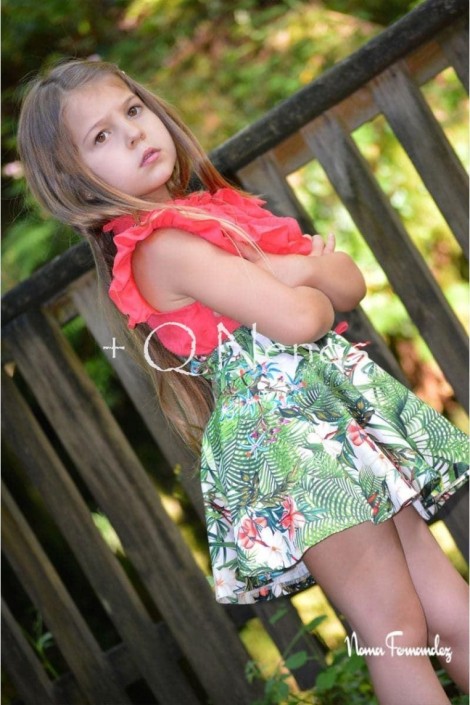 Conjunto Bombacho/Blusón Noma Fernández Tropical...