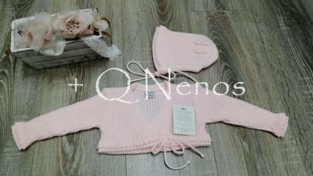 Chaqueta Bautizo Paz Rodriguez Cruzada Capota PR7312