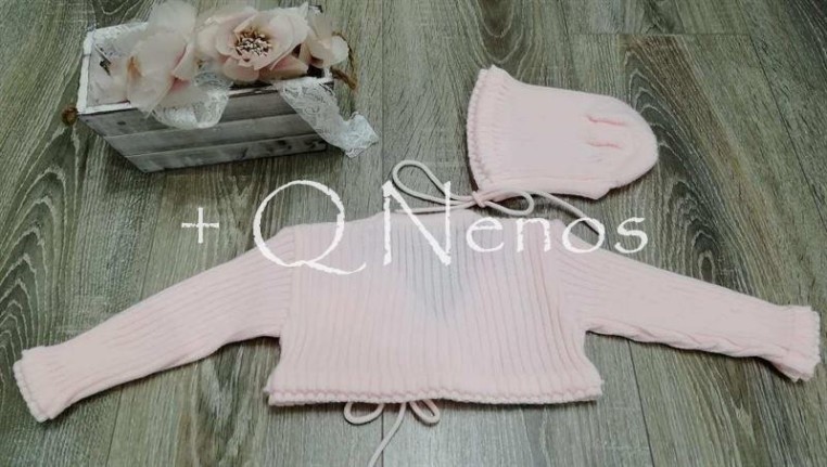 Chaqueta Bautizo Paz Rodriguez Cruzada Capota...
