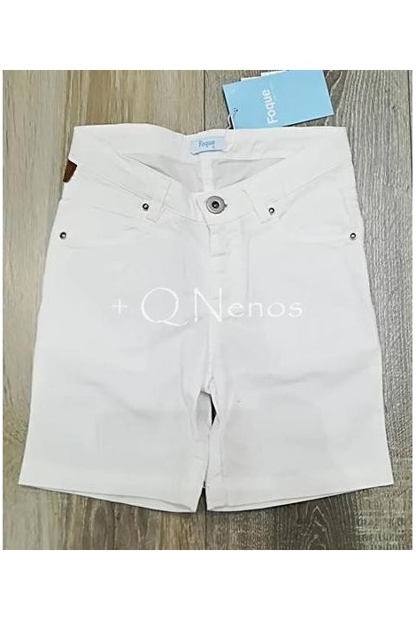 Bermuda Niño Foque 5 Bolsillos Blanca F6171
