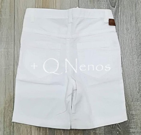 Bermuda Niño Foque 5 Bolsillos Blanca F6171 2