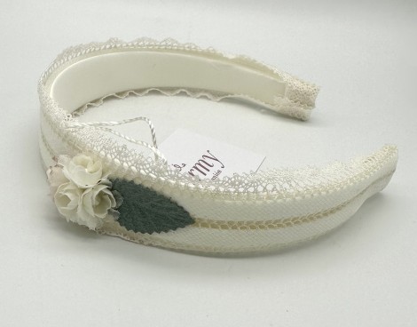 Diadema Comunión Carmy Rosa/Crudo CD4304.D