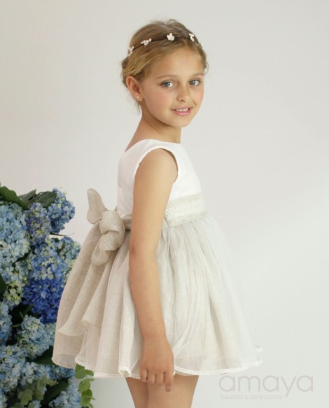 Vestido Ceremonia Amaya Tostado AMY582403 2