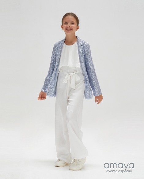 Americana Lentejuelas Azul Amaya AMY584673
