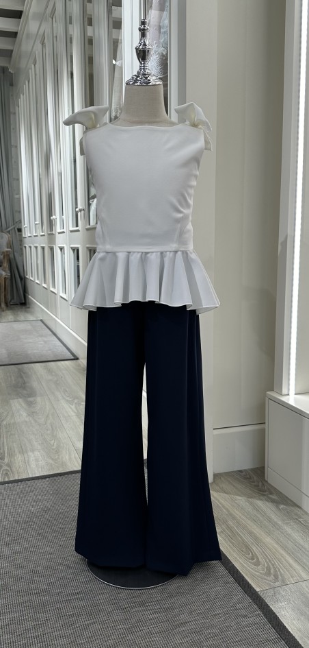 Conjunto Top Pantalón Crudo Marino My Bella Moon MBMS548/612