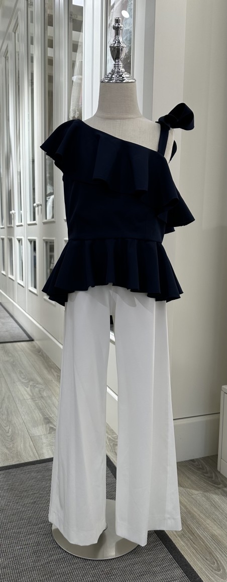Conjunto Top Pantalón Crudo Marino My Bella Moon MBMS552/612