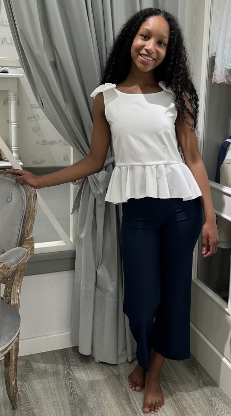 Conjunto Top Pantalón Crudo Marino My Bella Moon MBMS548/612