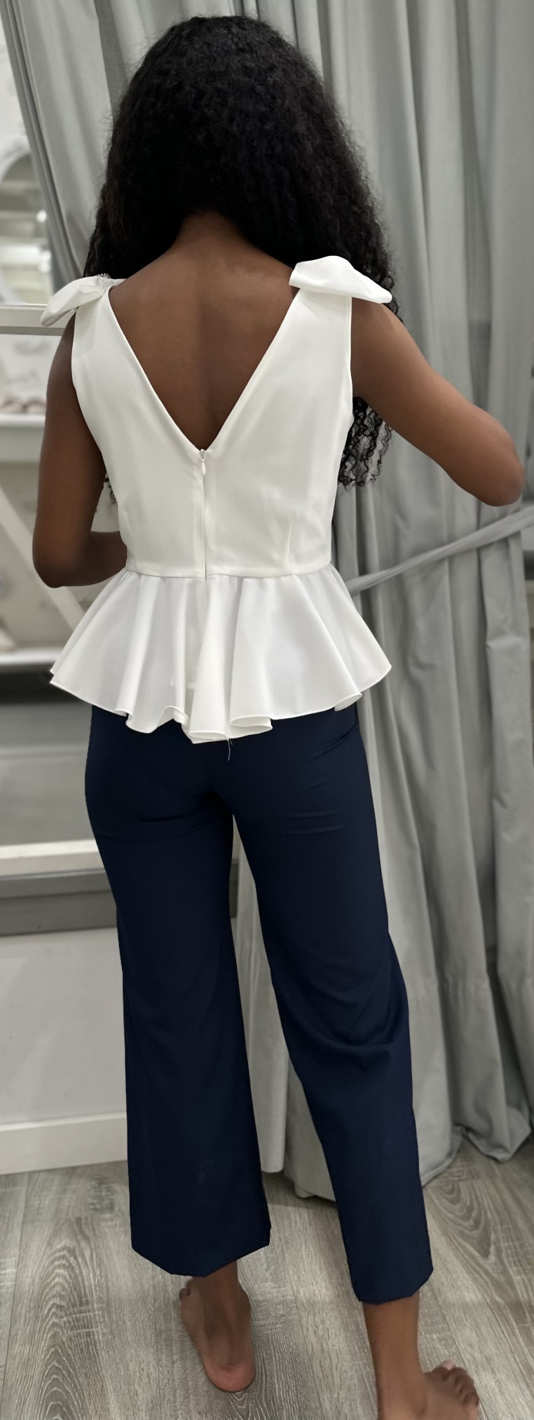 Conjunto Top Pantalón Crudo Marino My Bella...