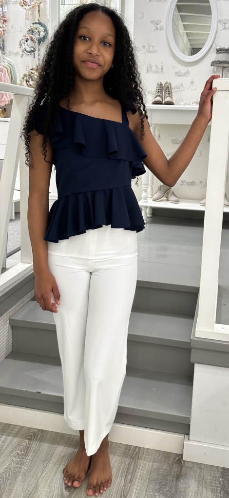 Conjunto Top Pantalón Crudo Marino My Bella Moon MBMS552/612