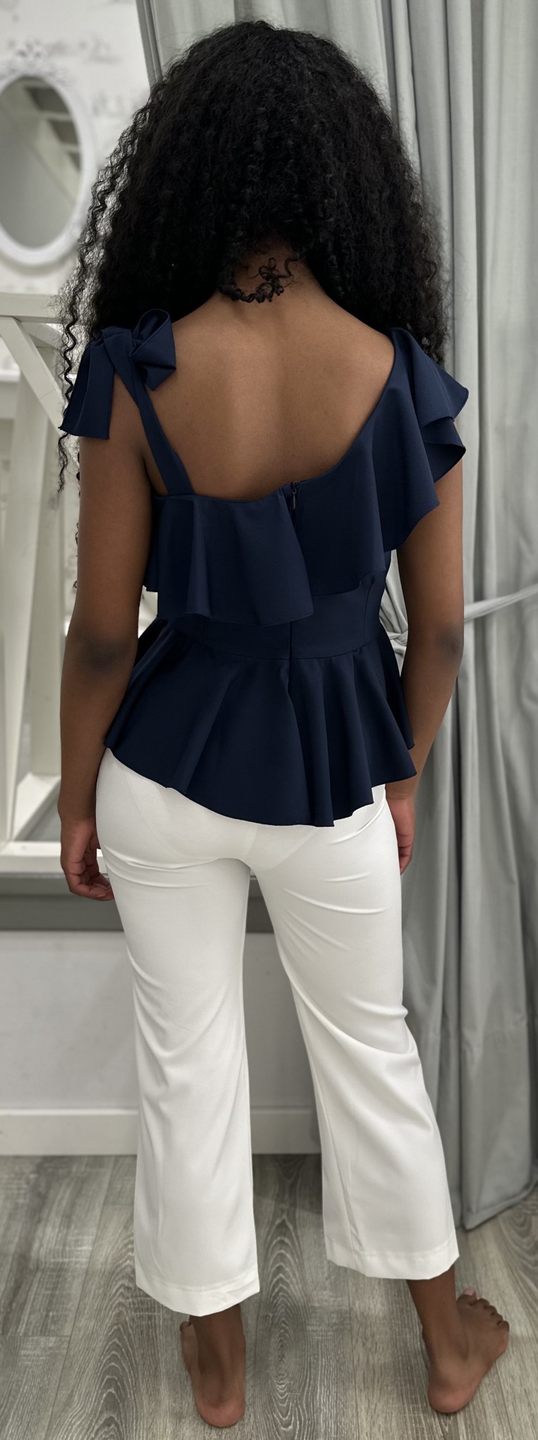 Conjunto Top Pantalón Crudo Marino My Bella...