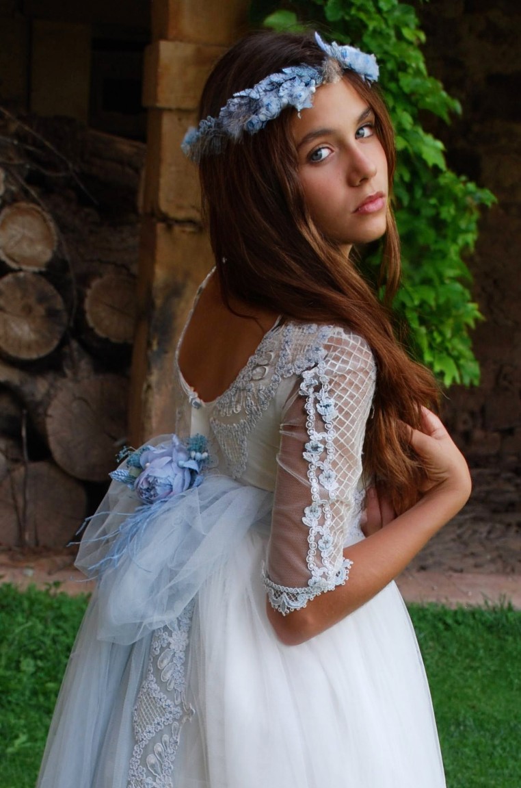 Vestido Comunión Mon Air Luna Azul