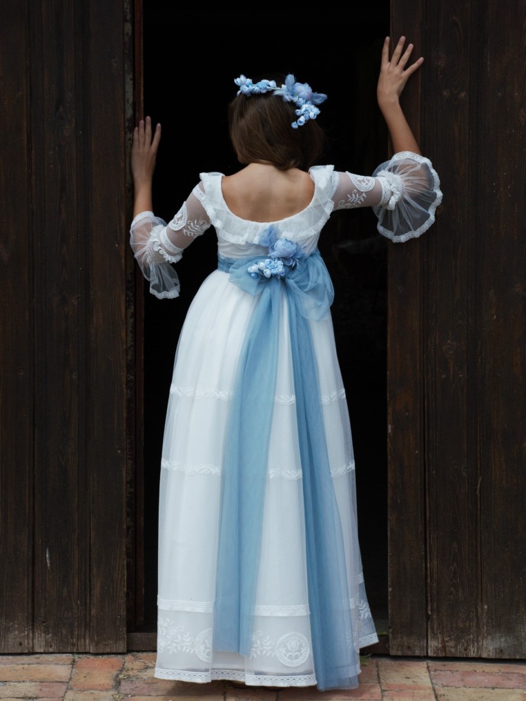 Vestido Comunión Mon Air Luna Azul