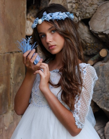 Vestido Comunión Mon Air Luna Azul