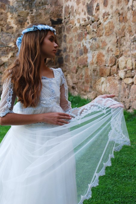 Vestido Comunión Mon Air Luna Azul