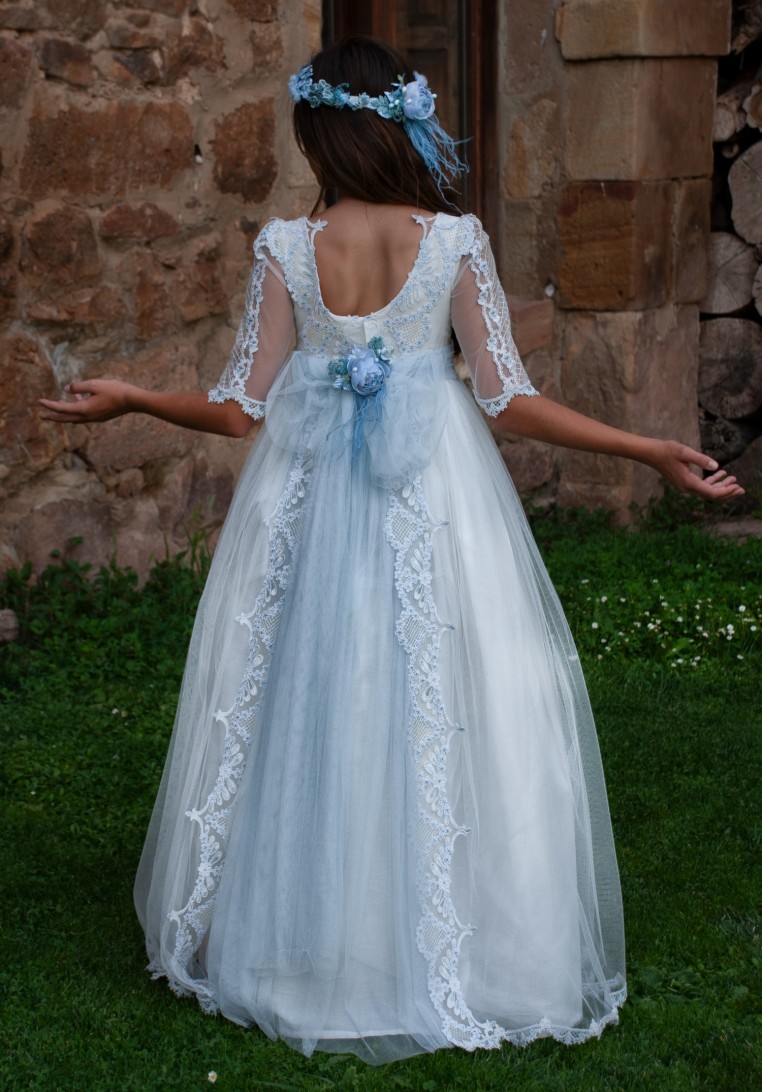 Vestido Comunión Mon Air Luna Azul