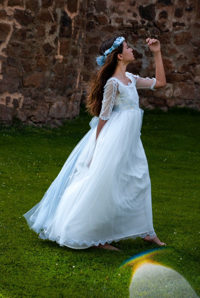 Vestido Comunión Mon Air Luna Azul