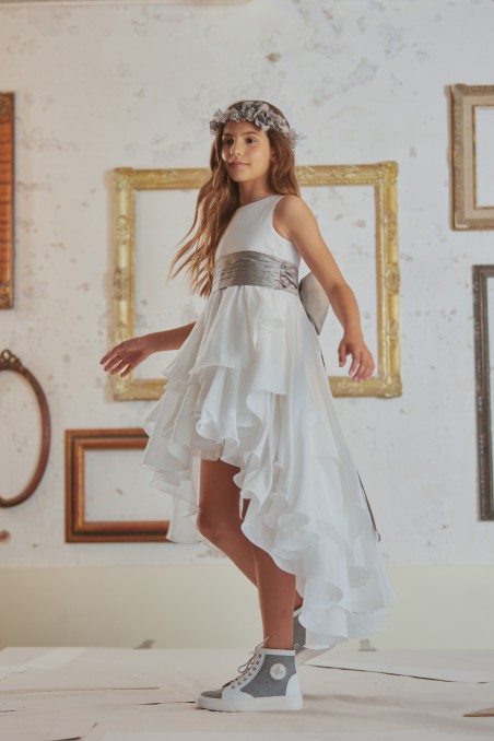 Vestido Comunión Hortensia Maeso Karan y levita punto Edith