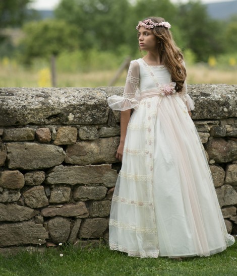 Vestido comunión Mon Air Flor de Luna