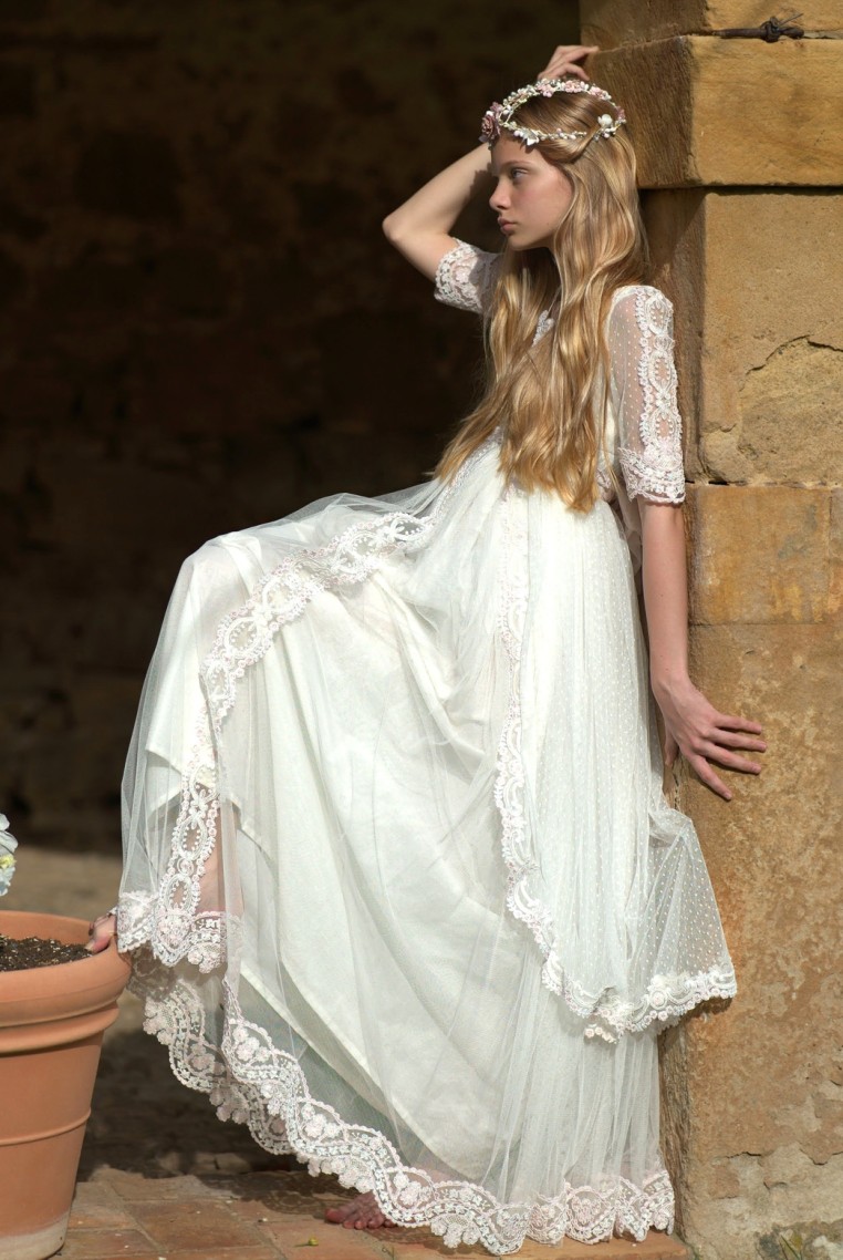 Vestido comunión Mon Air Luna Rosa