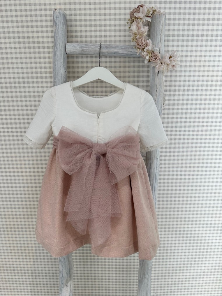 Vestido Ceremonia Rosa Teté Y Martina TM0158