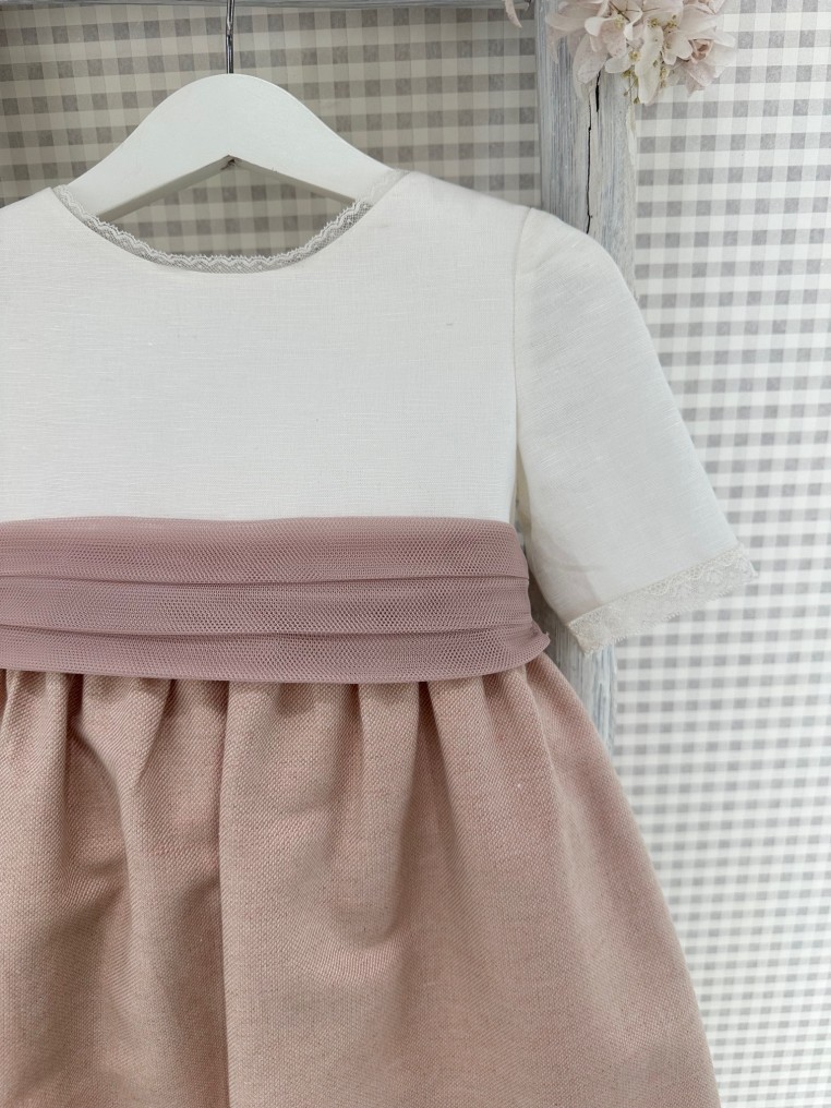 Vestido Ceremonia Rosa Teté Y Martina TM0158