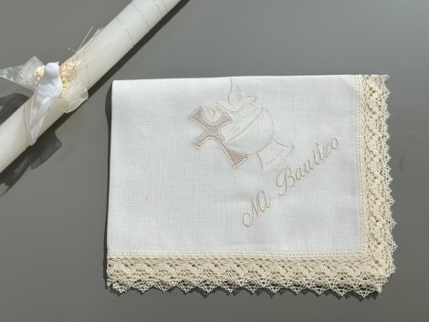 Pañuelo Bautizo Paloma EV04