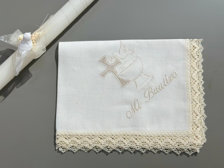 Pañuelo Bautizo Paloma EV04