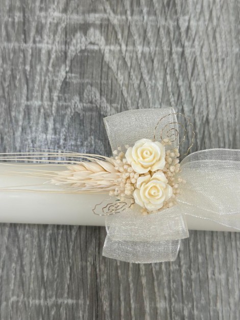 Vela Bautizo/Comunión Flor/Espiga EV03 2