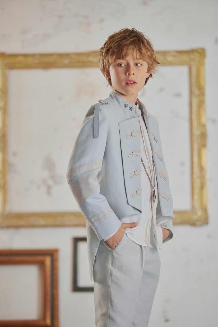 Traje levita Comunión Hortensia Maeso Cameron...