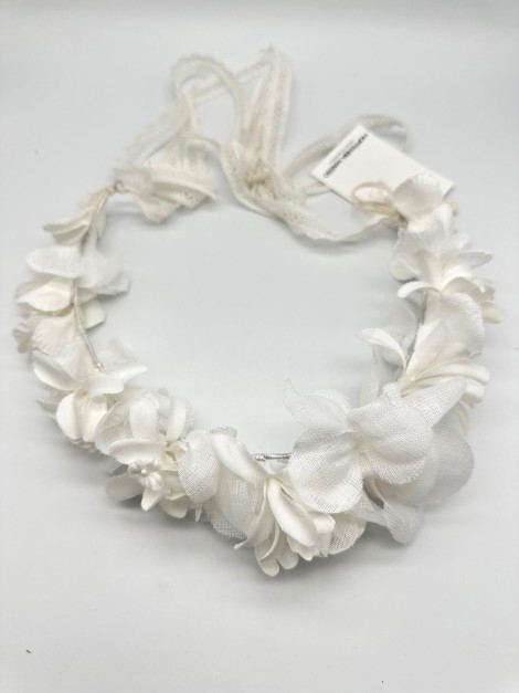 Media corona Hortensia Maeso White LEDC125506