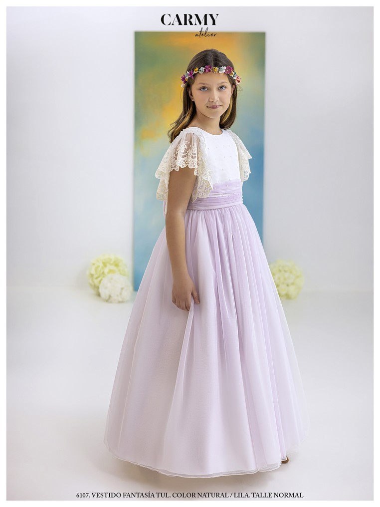 Vestido Comunión Carmy CC6107