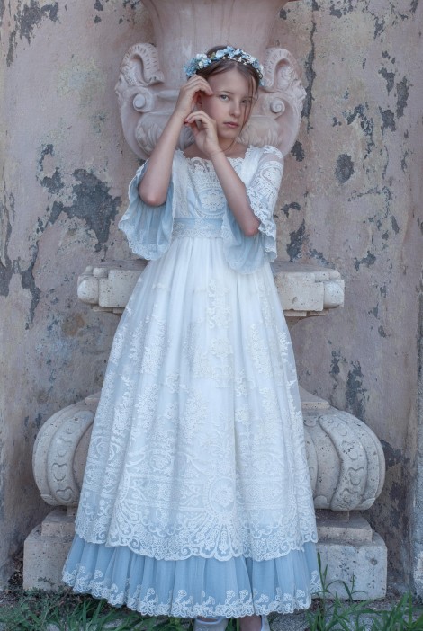 Vestido Comunión Mon Air Poema Azul MACPOEMAAZUL 2