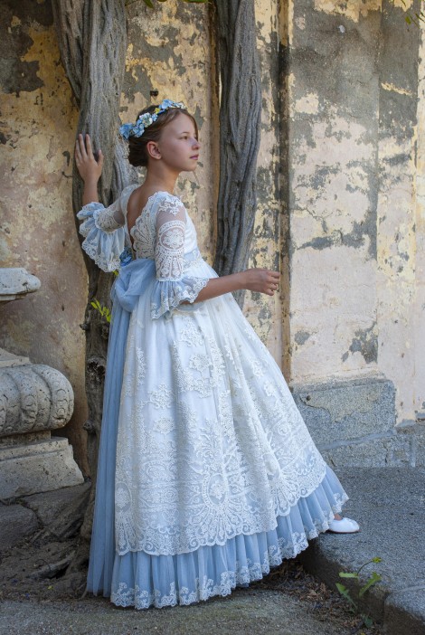 Vestido Comunión Mon Air Poema Azul MACPOEMAAZUL