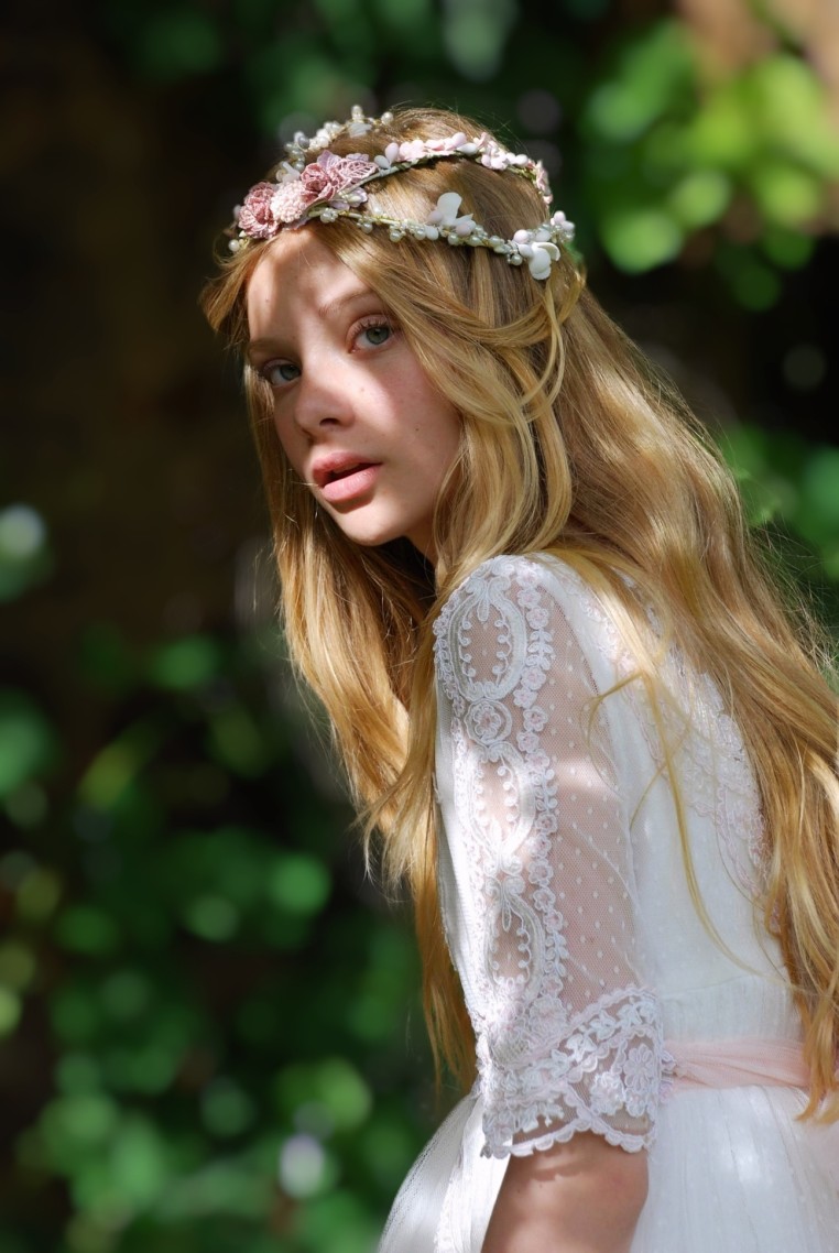 Casquete comunión Mon AIr MACLUNAROSA.C