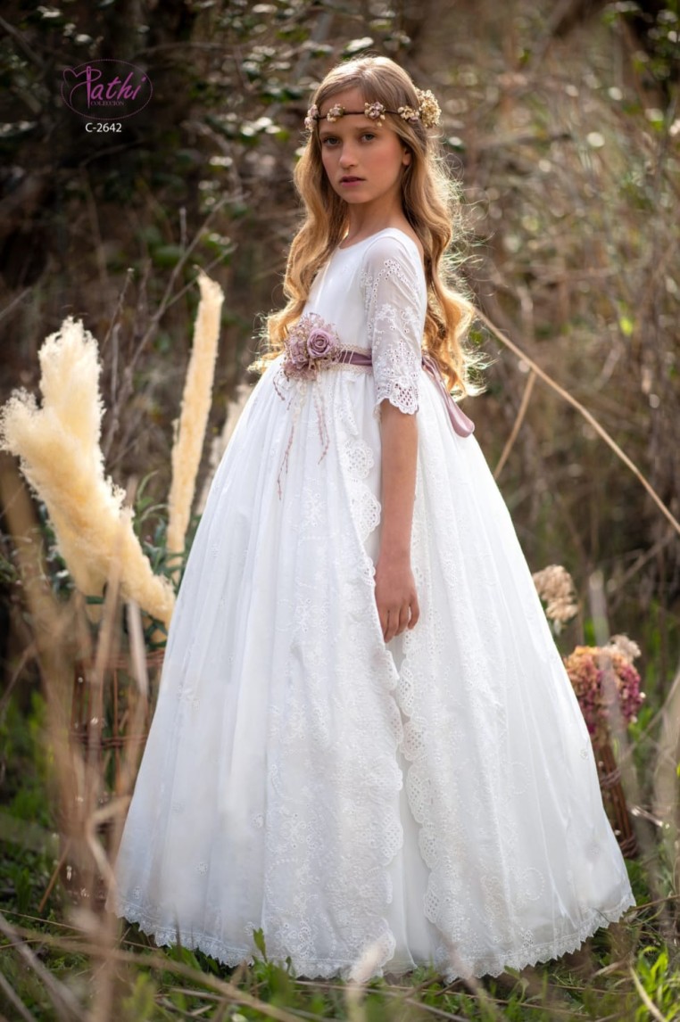 Vestido comunión Pathi Coleccion PCC-2642