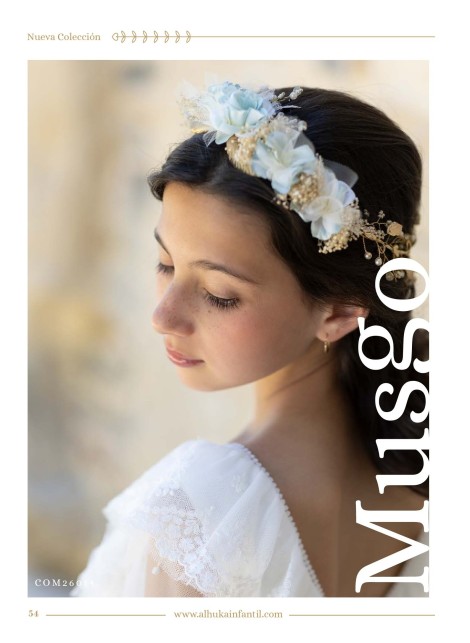 Vestido comunión Alhuka Musgo ACMUSGO 2