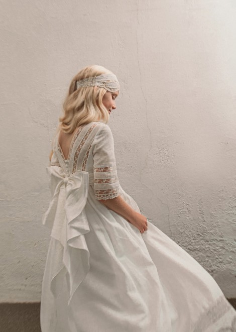 Vestido comunión Hortensia Maeso Il-lusió LEDC126108