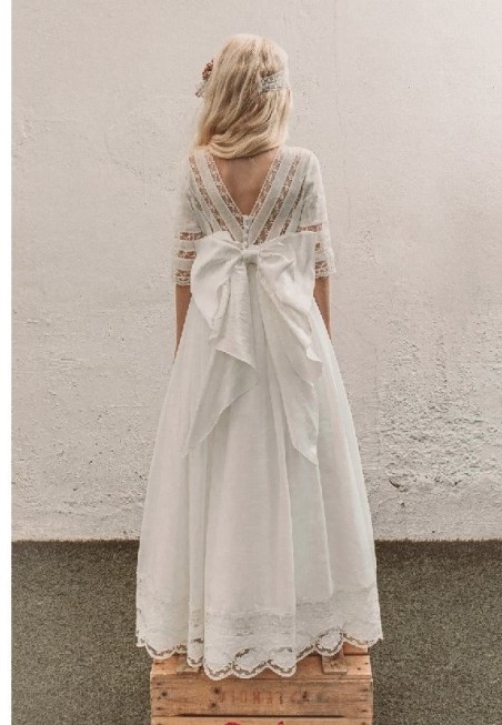 Vestido comunión Hortensia Maeso Il-lusió LEDC126108