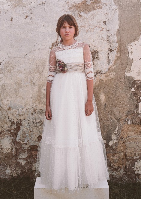 Vestido comunión Hortensia Maeso Nayeli LEDC126111