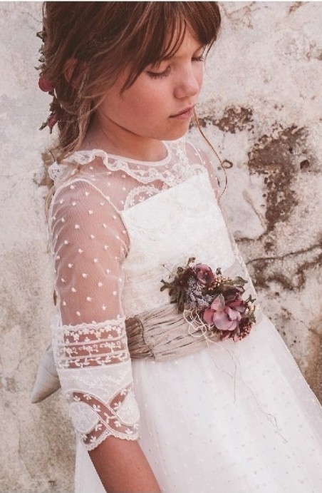 Vestido comunión Hortensia Maeso Nayeli LEDC126111