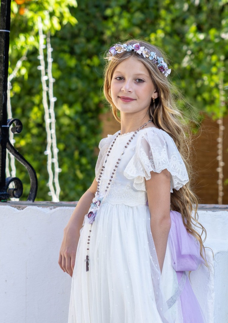 Vestido comunión Manuela Macías Violeta MMCVIOLETA